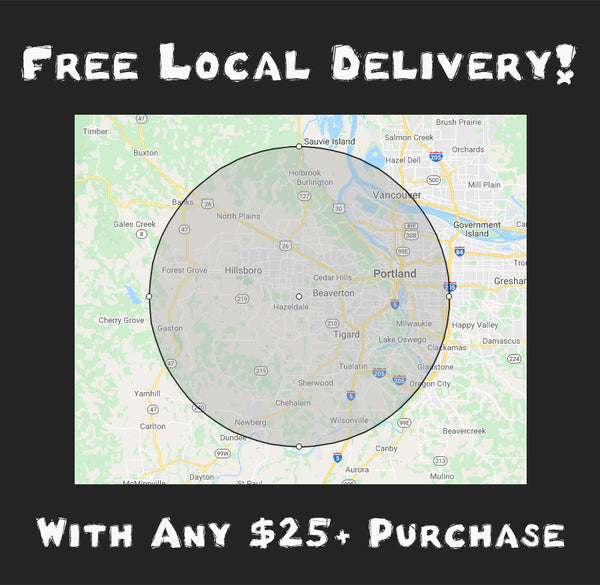 WickCraft Beer Candles offers free local delivery with any $25.00 or more purchase